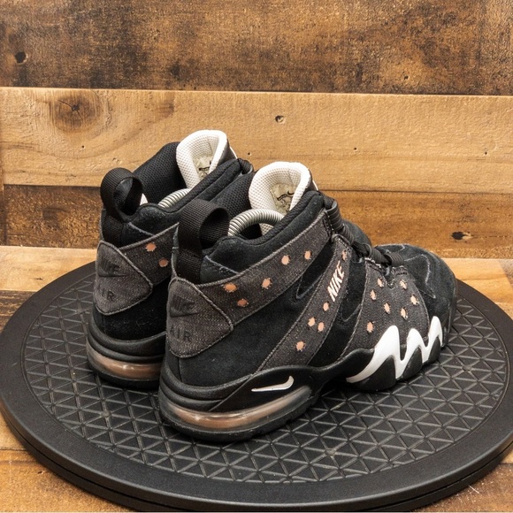 NIKE AIR MAX 2 CB 94 BLACK DENIM MENS ATHLETIC SHOES BASKETBALL RETRO SIZE 7.5 - Picture 7 of 9